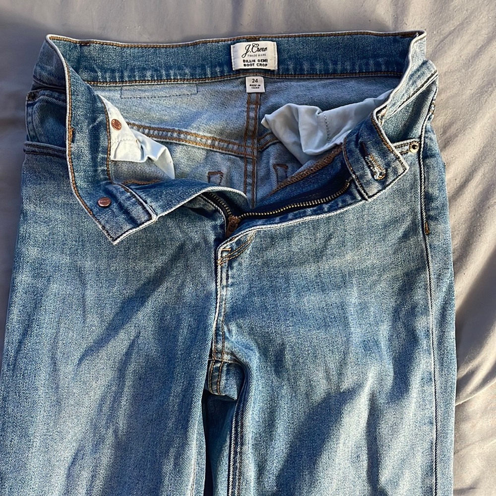 J. Crew Billie Demi Boot Crop Jeans